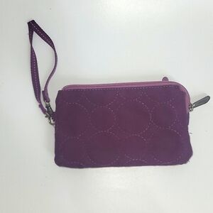 Thirty-One Purple Vary You 3 compartment Wallet Wristlet Organizer